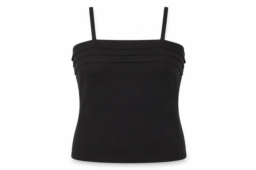 Womens UK Size 14 Preworn Black Basic Blouse