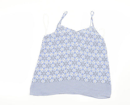Womens UK Size 8 New Look Blue Basic Blouse