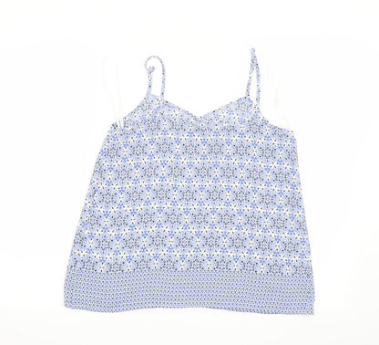 Womens UK Size 8 New Look Blue Basic Blouse