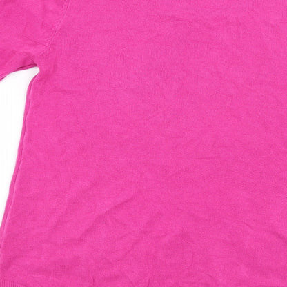 F&F Womens Pink Striped  Pullover Jumper Size 10