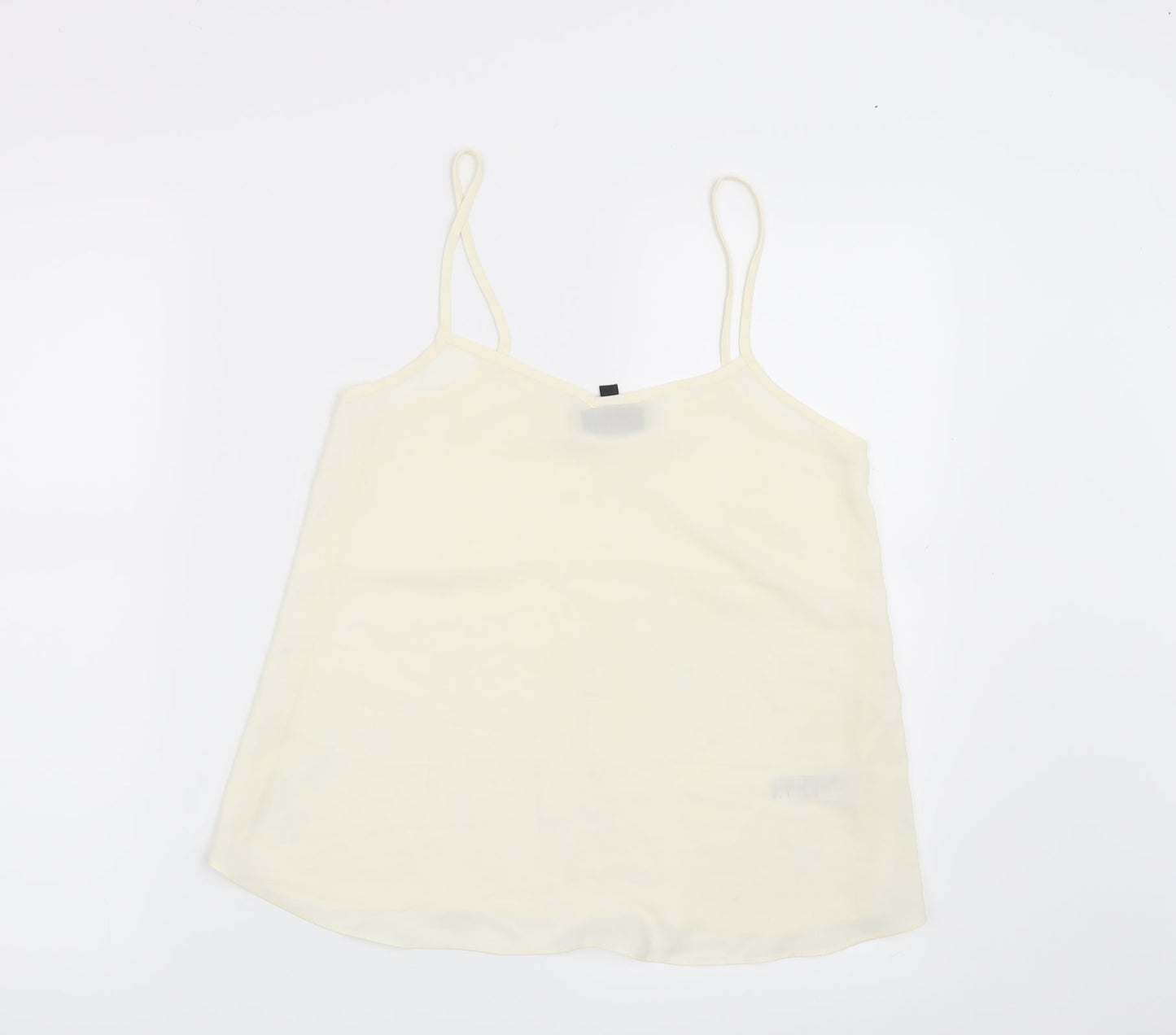 Womens UK Size 8 Topshop Beige Basic Blouse