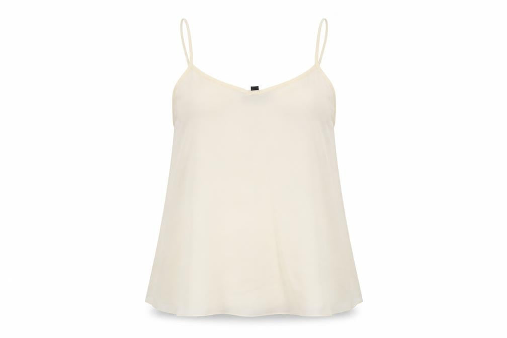 Womens UK Size 8 Topshop Beige Basic Blouse