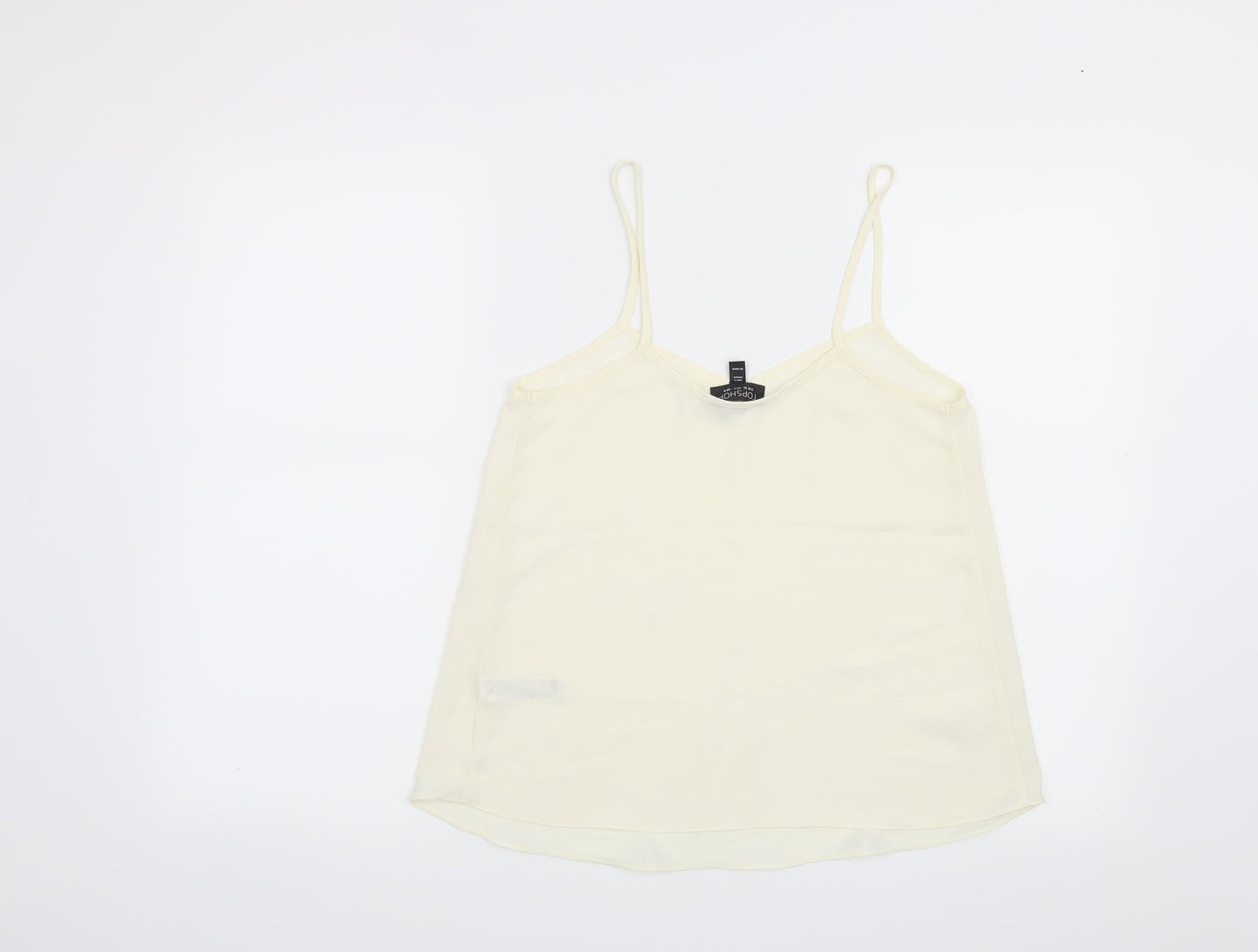 Womens UK Size 8 Topshop Beige Basic Blouse