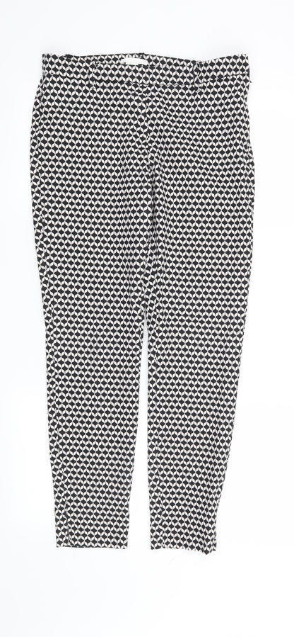 Womens UK Size 10 H&M Regular Fit  Black Trousers