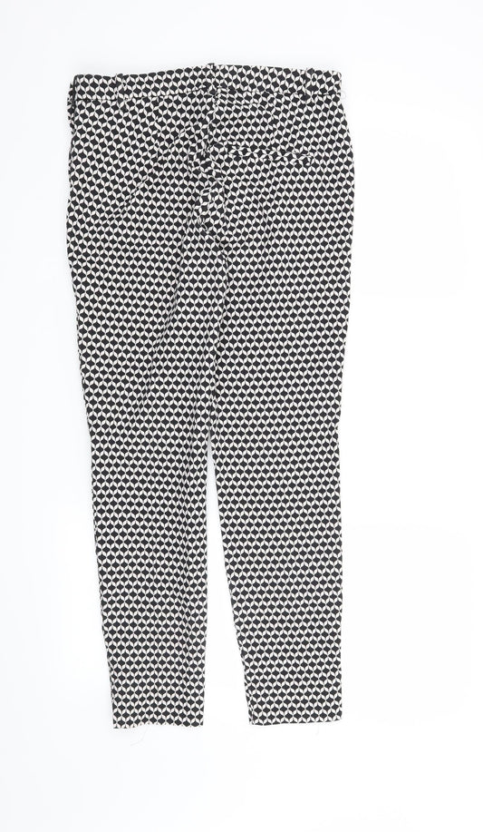 Womens UK Size 10 H&M Regular Fit  Black Trousers