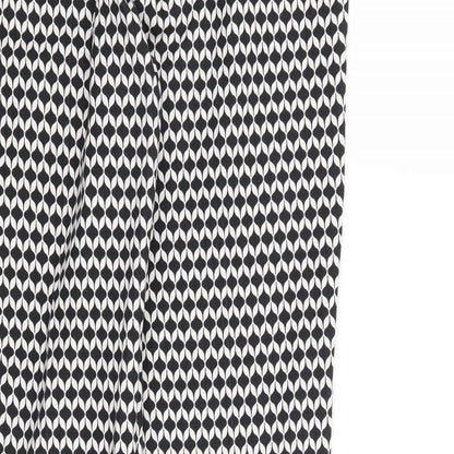 Womens UK Size 10 H&M Regular Fit  Black Trousers