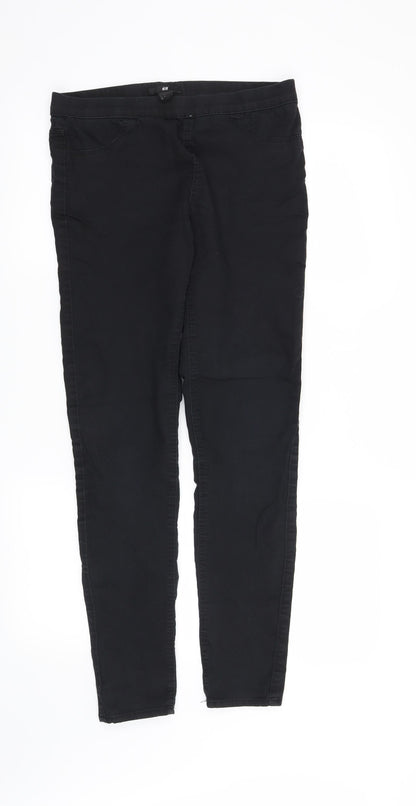 Womens UK Size 10 H&M Regular Fit Jegging Black Jeans