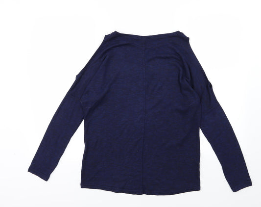 Amisu Womens Blue  Knit Pullover Jumper Size XS  - Cold shoulder