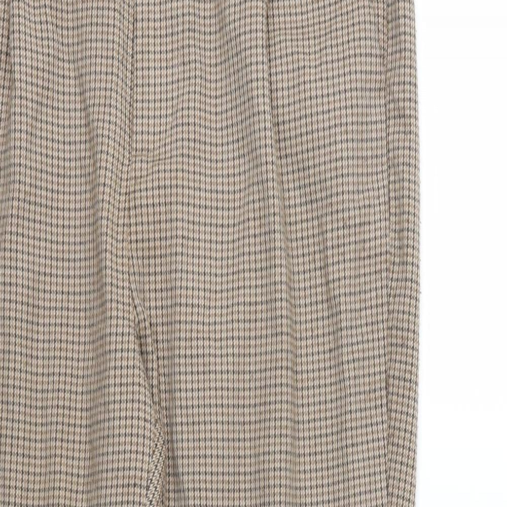 Womens UK Size M Stradivarius Regular Fit  Brown Trousers