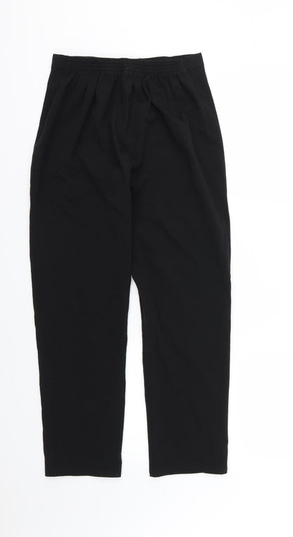 Womens UK Size M Preworn Regular Fit  Black Trousers