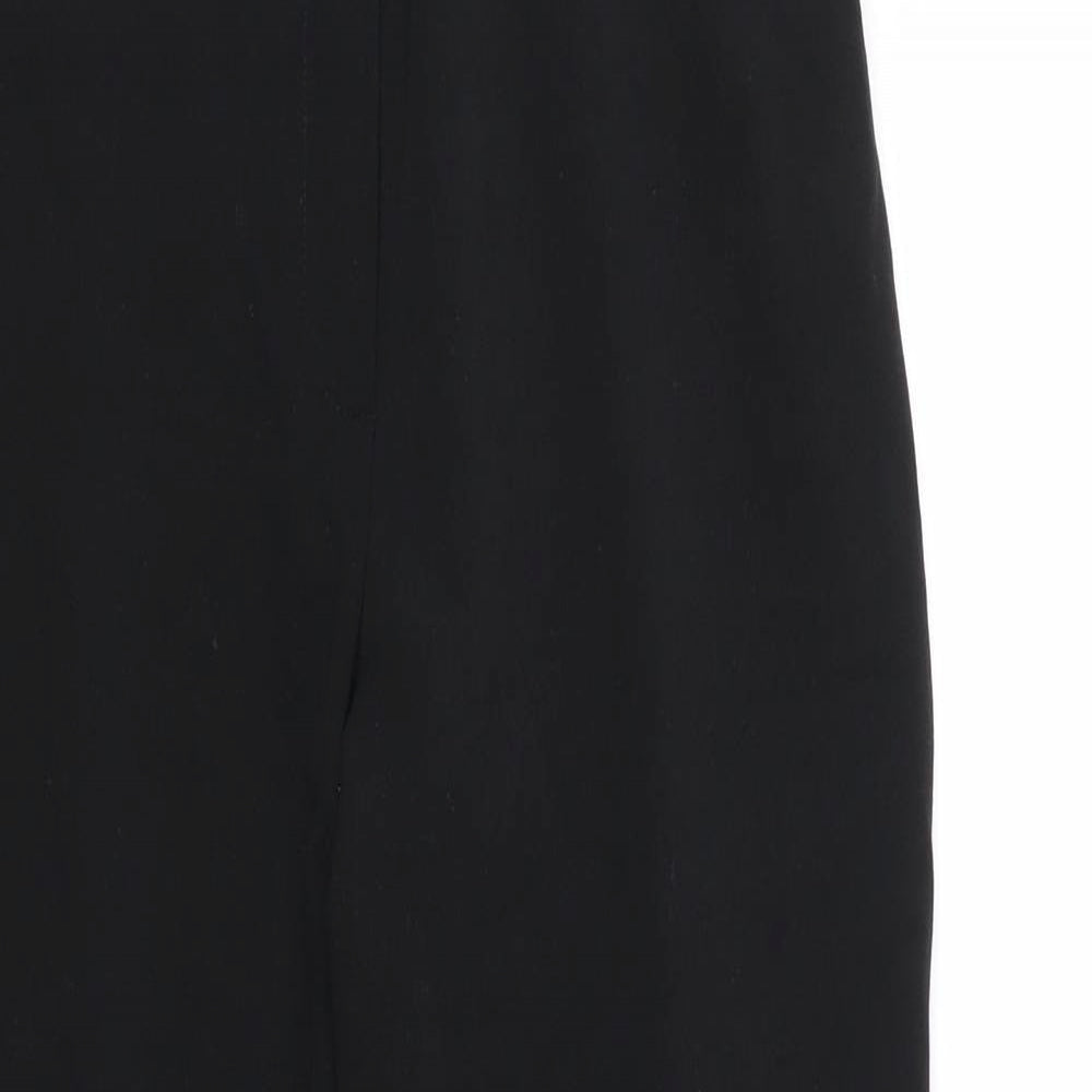 Womens UK Size M Preworn Regular Fit  Black Trousers