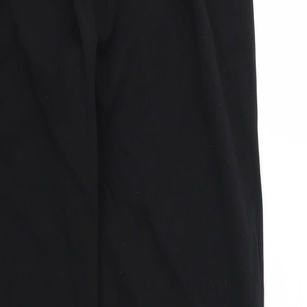 Womens UK Size M Preworn Regular Fit  Black Trousers