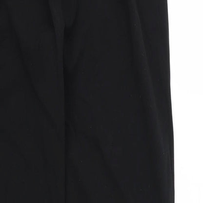 Womens UK Size M Preworn Regular Fit  Black Trousers