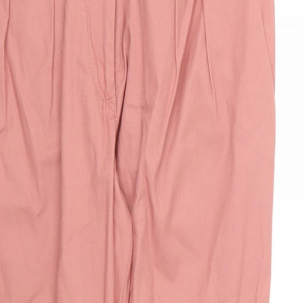 Womens UK Size 12 NEXT Regular Fit  Pink Trousers