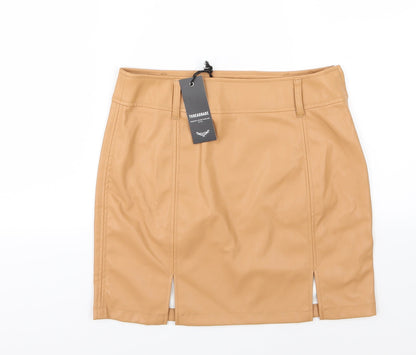 Threadbare Womens Brown   A-Line Skirt Size 10