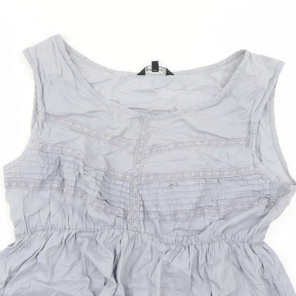 Womens UK Size 16 Papaya Grey Basic T-Shirt