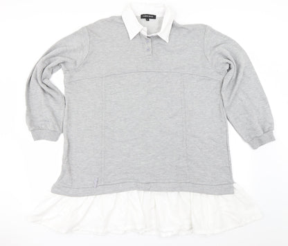 Cameo Rose Womens Grey Pullover Jumper Size L