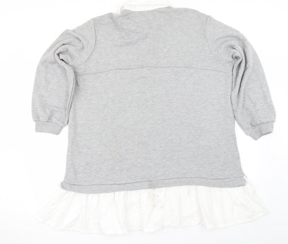 Cameo Rose Womens Grey Pullover Jumper Size L