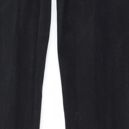 Womens UK Size 34 in Preworn Regular Fit Straight Black Jeans