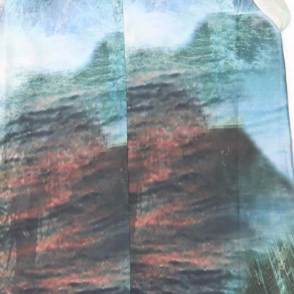 Fullcircle  Womens Green Floral  Basic Blouse Size 14