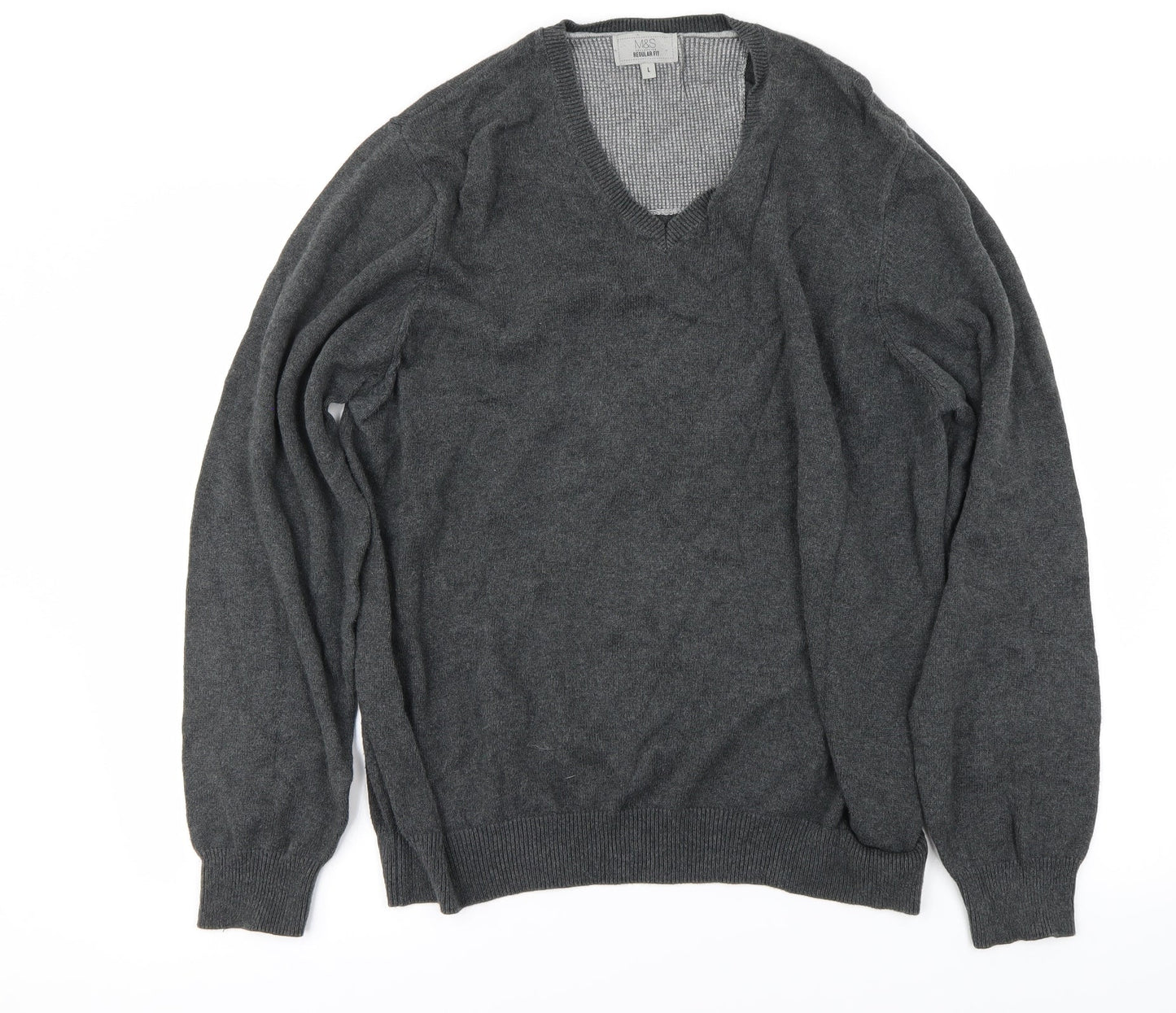 Marks and Spencer Mens Grey   Pullover Jumper Size L