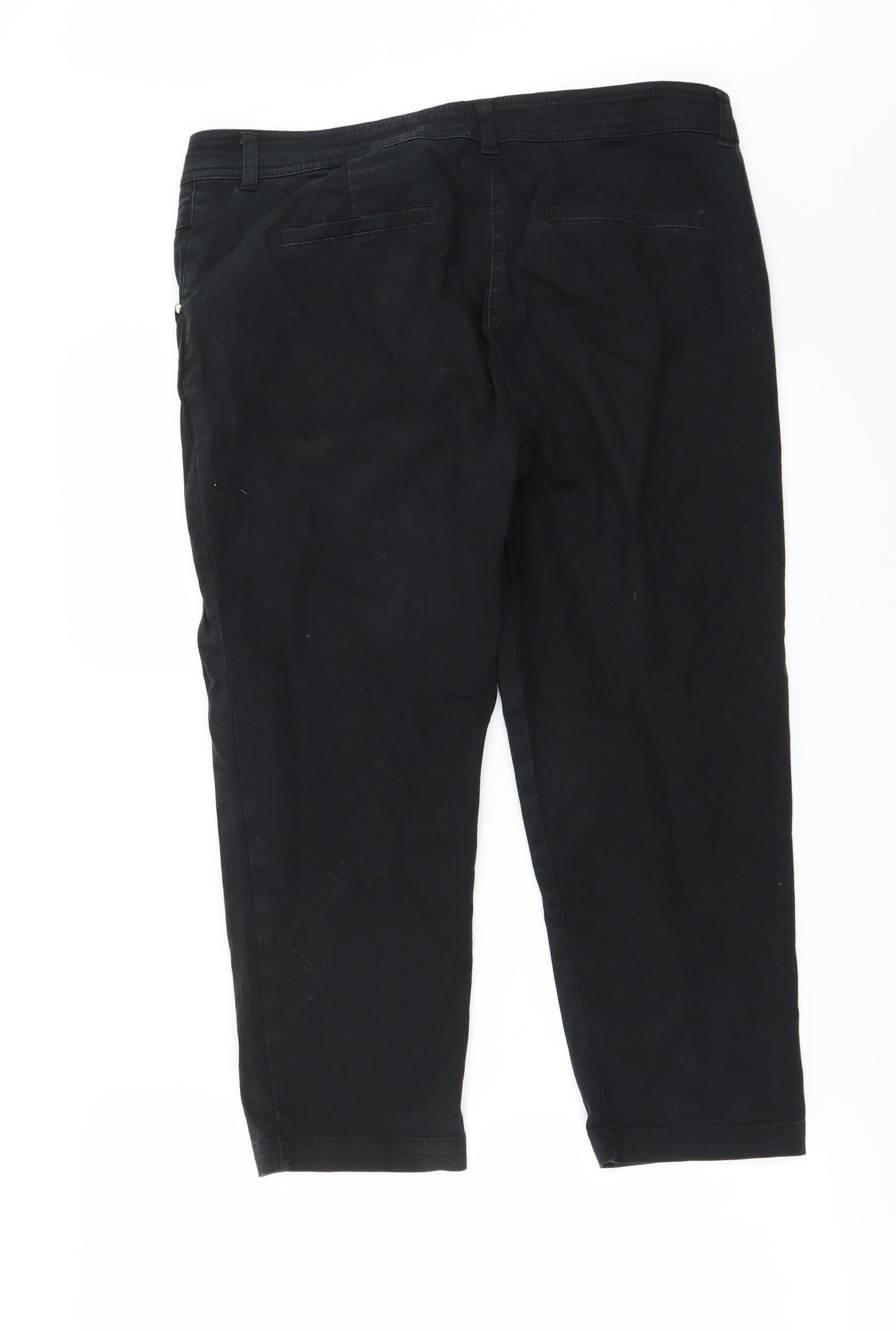 Womens UK Size 14 Wallis Regular Fit  Black Trousers