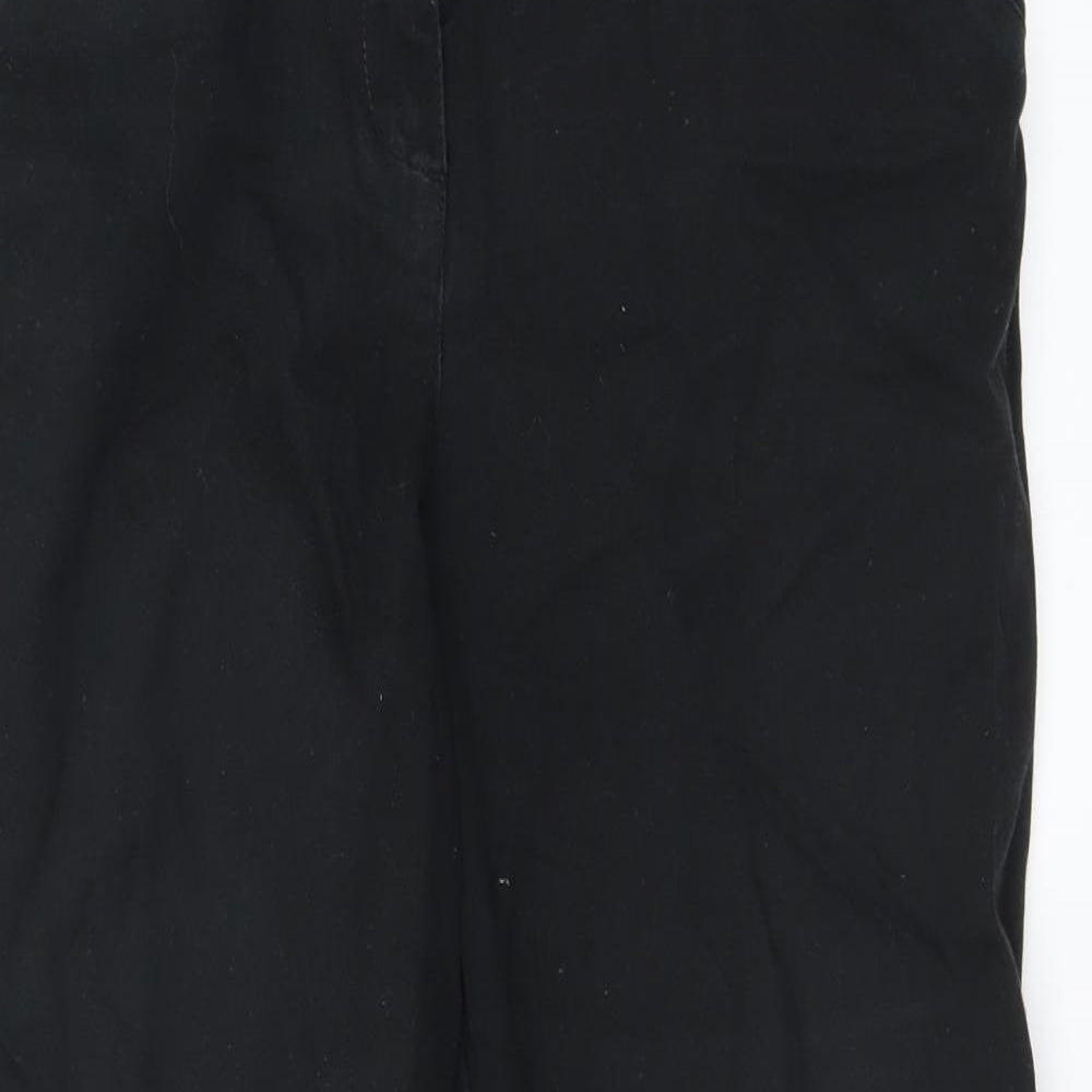 Womens UK Size 14 Wallis Regular Fit  Black Trousers