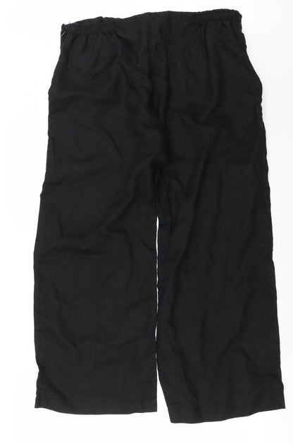 Womens UK Size 34 in Marks and Spencer Regular Fit  Black Trousers