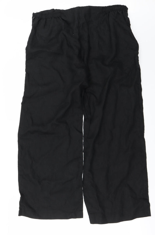 Womens UK Size 34 in Marks and Spencer Regular Fit  Black Trousers