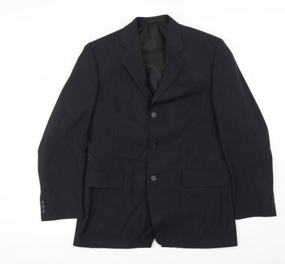 F&F Mens Black   Jacket Blazer Size 40