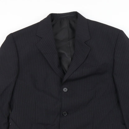 F&F Mens Black   Jacket Blazer Size 40