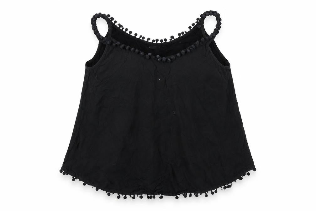 Womens UK Size 12 Atmosphere Black Basic T-Shirt