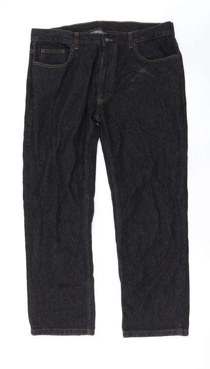 Womens UK Size 36 in Preworn Regular Fit Straight Black Jeans