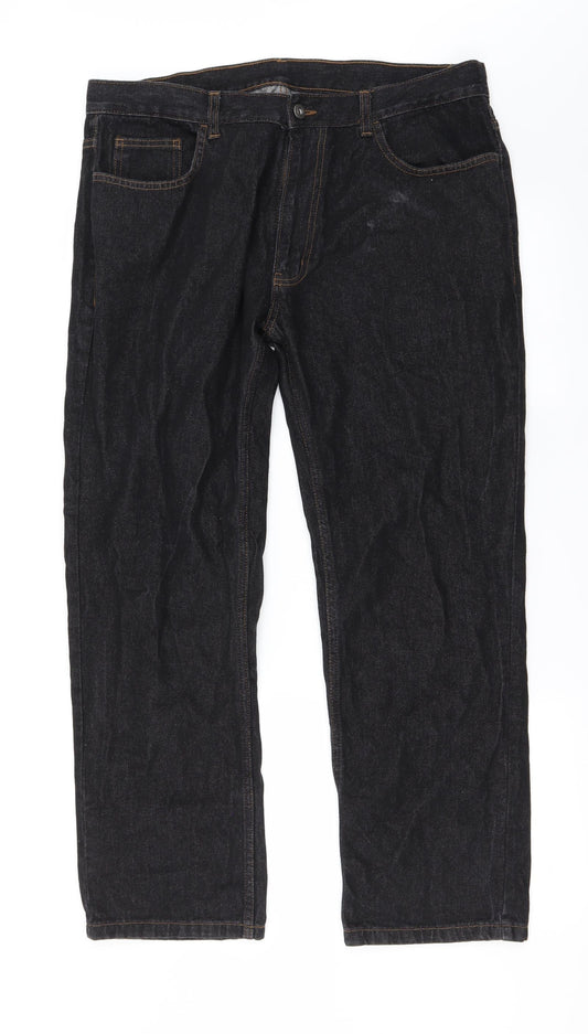 Womens UK Size 36 in Preworn Regular Fit Straight Black Jeans