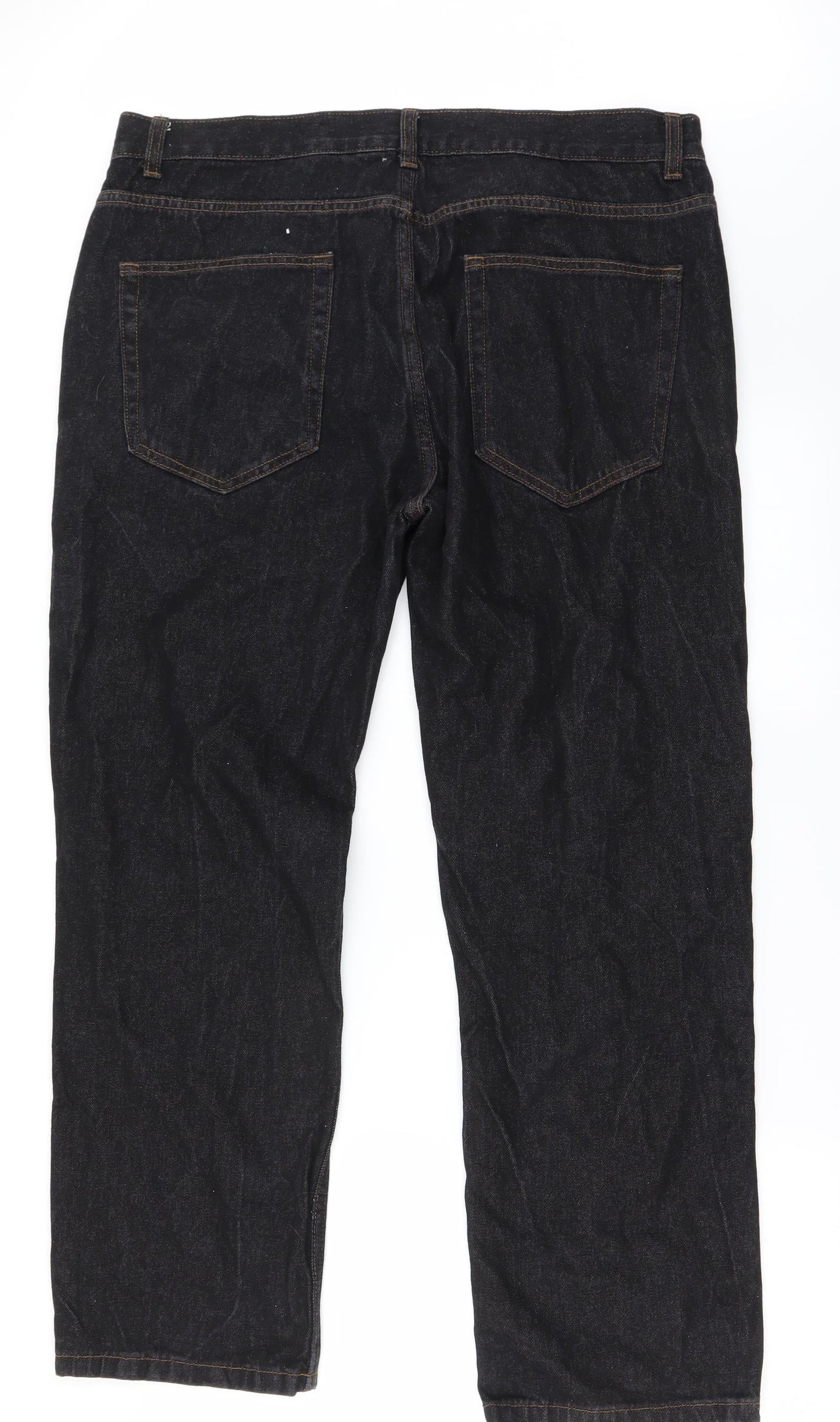 Womens UK Size 36 in Preworn Regular Fit Straight Black Jeans
