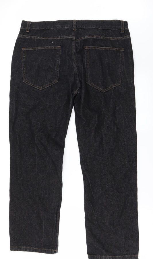 Womens UK Size 36 in Preworn Regular Fit Straight Black Jeans