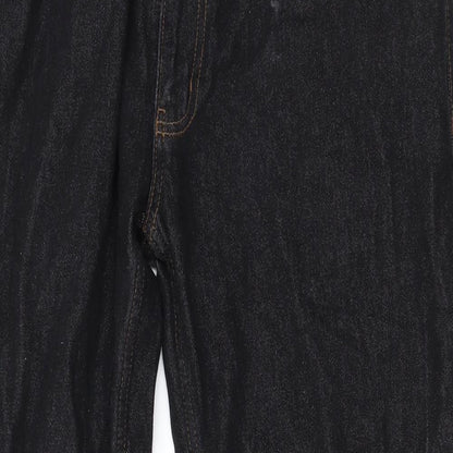 Womens UK Size 36 in Preworn Regular Fit Straight Black Jeans