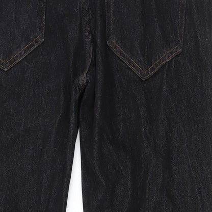 Womens UK Size 36 in Preworn Regular Fit Straight Black Jeans
