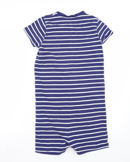 NEXT Girls Blue Striped  Playsuit One-Piece Size 12 Years