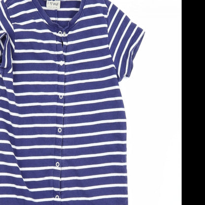 NEXT Girls Blue Striped  Playsuit One-Piece Size 12 Years