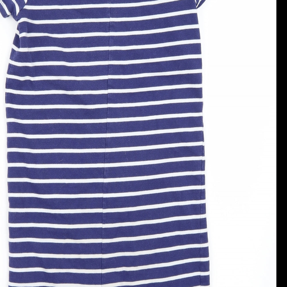 NEXT Girls Blue Striped  Playsuit One-Piece Size 12 Years