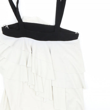 Womens UK Size 10 Riverisland White Basic T-Shirt