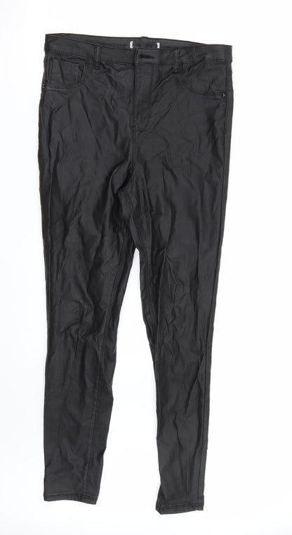 Womens UK Size  Preworn Regular Fit Skinny Black Jeans