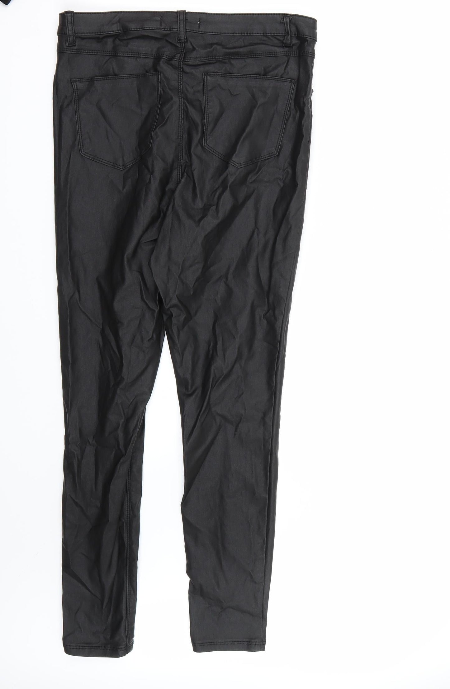 Womens UK Size  Preworn Regular Fit Skinny Black Jeans