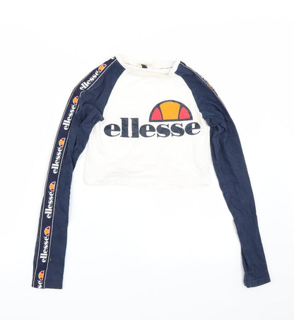 ellesse Womens White   Basic T-Shirt Size 4