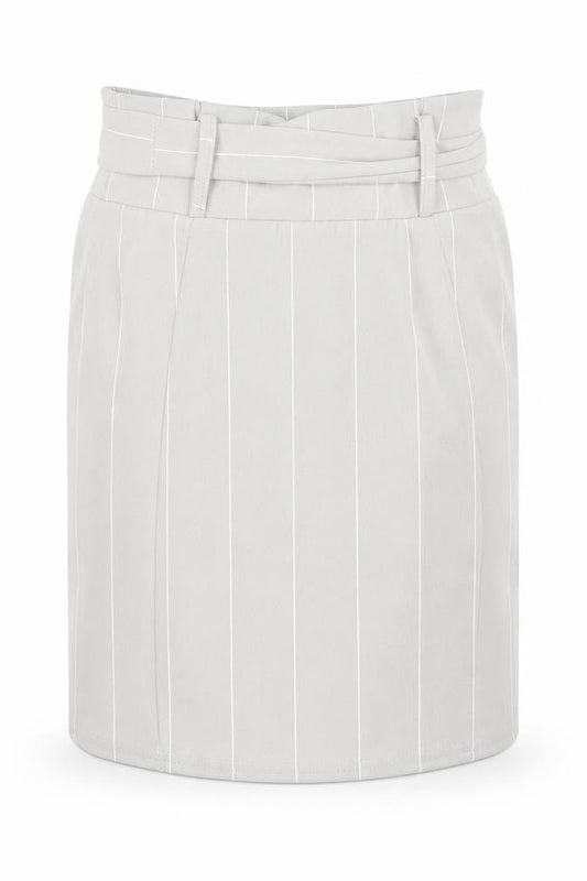 pretty little thing Womens Grey   A-Line Skirt Size 8