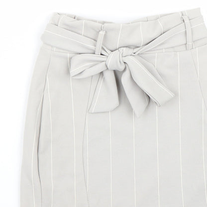 pretty little thing Womens Grey   A-Line Skirt Size 8