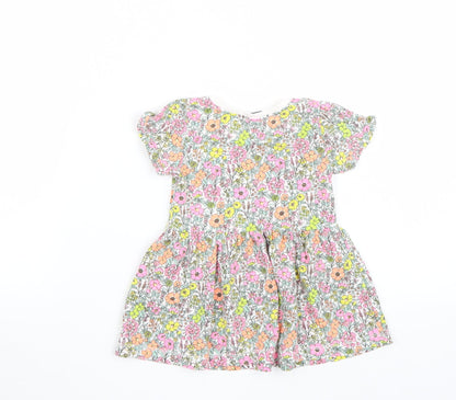 NEXT Girls White Floral  A-Line  Size 3-6 Months