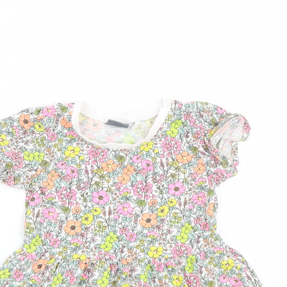 NEXT Girls White Floral  A-Line  Size 3-6 Months