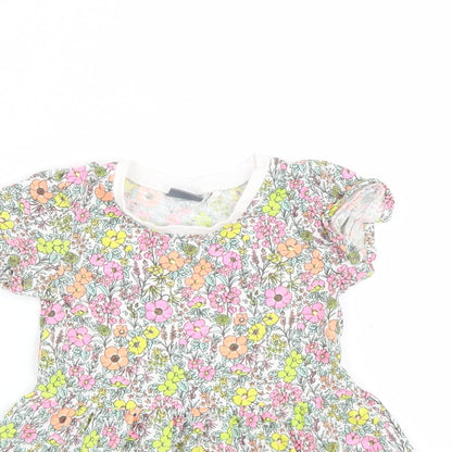NEXT Girls White Floral  A-Line  Size 3-6 Months